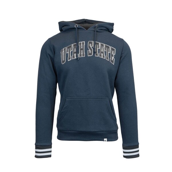 utah state embroidered hoodie blue navy